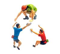 CoudarTitie Lot de 3 Figurines D'escalade Peintes à La Main à L'échelle 1:87 - Collection de Scènes Miniatures - Accessoires de Cinéma - Fournitures pour