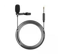 CoudarTitie Lot de 3 Microphones Cravate avec Prise Jack 35 Mm, Mini-Microphones Portables avec Filtre Antibruit pour L'enregistrement Vidéo, Les Réunions et, 4 pièces