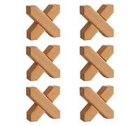 CoudarTitie Lot de 6 Blocs En Forme de Croix, Jeu éducatif pour Développer La Coordination œil-main et Développer Le Sens de L'organisation. Idéal pour Les Ga