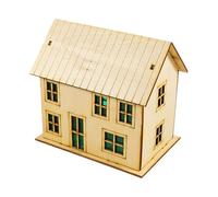 CoudarTitie Maison Miniature en Bois à L'échelle 1:72, Accessoire de Décoration, Ornement, Fait à La Main, Non Peint, Construction à Faire Soi-même, pour des, Style B