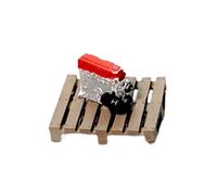 CoudarTitie Maquette de Moteur En Bois, Miniature de Garage, Atelier, Accessoire de Collection, Plastique PP, Idéale pour Vitrine, Maison Ou Bureau, 1,8 Cm.