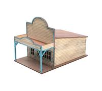 CoudarTitie Maquette de Ville à L'échelle 1:72, Puzzle 3D En Bois pour Adultes, Diorama à Monter Soi-même, Maquette Architecturale pour Table de Sable et Micr, Hôpital