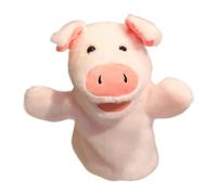CoudarTitie Marionnette à Main, Poupée Interactive, Blagues Réalistes, Têtes de Jouets en Peluche Douces, Gants pour, Cadeau, Salle de Classe, Centre de Performan, Cochon