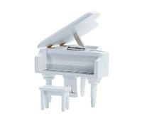 CoudarTitie Meuble Miniature Détaillé Piano à Queue Miniature en Bois,