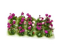 CoudarTitie Micro Fleur Herbe Modèle Miniature Kit Accessoire Architecture Résine Décor Sand Table Simulation Adapté à Maison Poupée Micro Jardin, Violet