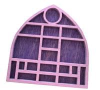CoudarTitie Mini étagère à Bibelots En Bois, Porte-bijoux, Plateau de Présentation pour Objets de Collection, Portable, à Plusieurs Compartiments, Plateau pour Co, Rose