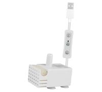 CoudarTitie Mini Pompe Submersible Aquarium Pompe Silencieuse avec Débit Puissant 3W et Fonctionnement USB Stable en PP Convenant à Fontaine Circulation d'eau Ada, Ensemble de Filtres Latéraux