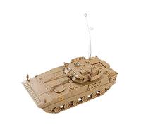 CoudarTitie Miniature Tank Char D'Assaut 1/72 Assemblage Puzzle Jouet Maquette Simulée Transportable Convient pour Table Bureau Salon, 04A Char jaune