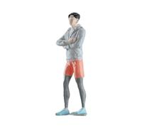 CoudarTitie Modèle Réduit de Minifigurine à L'échelle 1:64, Scènes Miniatures, Offre Une Simulation de Statue Réaliste, Figurine pour Meuble TV, Bureau à, Homme Sportif