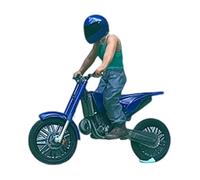 CoudarTitie Modèle Réduit de Motard à L'échelle 1:64, Idéal pour Des Projets de Bricolage et Comme Décoration de Table, Bleu