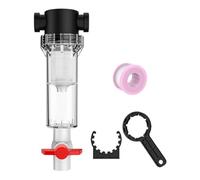 CoudarTitie Nettoyeur Interne D'aquarium, Pompe de Circulation d'eau, Réservoir à Déchets, Godet Transparent en Polycarbonate, Matériau en Nylon Robuste E, 20 Mailles