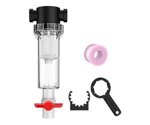 CoudarTitie Nettoyeur Interne D'aquarium, Pompe de Circulation d'eau, Réservoir à Déchets, Godet Transparent en Polycarbonate, Matériau en Nylon Robuste E, 20 Mailles