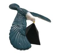 CoudarTitie Oiseau équilibriste Aigle équilibriste Jouet Scientifique et D'éducation Physique Aigle à Ailes avec Combinaison Pyramidale pour Enfants et Adulte, Bleu-gris