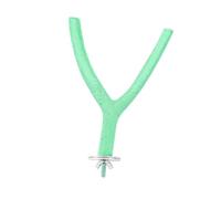CoudarTitie Parrot Perch Stand Accessoire Jouet Perchoir Oiseau Résine Aide à L'Entretien Naturel des Griffes pour Perruches Cockatiels Inséparables Convient à La, Vert