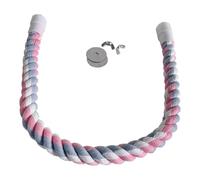 CoudarTitie Perchoir à Oiseau Corde Perch Jouet Balançoire Cage Perroquet Support Coton Flexible Facile à Installer Adapté pour Perruches Inséparables Décoration, 35cm