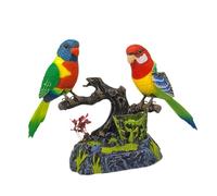 CoudarTitie Perroquets Parlants, Oiseaux Gazouillants Activés Par Le Son, Jouet Interactif, Oiseaux électriques, Décoration de Bureau, Cadeau Idéal pour Les Fêtes