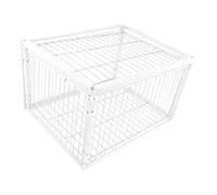 CoudarTitie Piège à Pigeons Cage Automatique en Fer pour Oiseaux et Canards Accessoire Resistant Idéal pour Élevage et Piégeage de Volaille Utilisable dans, 4 Entrée