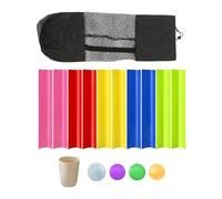 CoudarTitie Pipeline Jeu de Groupe Défi Tube Prop Kit Communication d'Équipe Amusant avec Sac de Rangement pour Coordination Exercices Adapté Sorties, 50CM