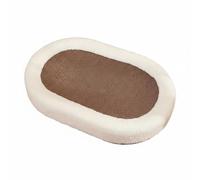 CoudarTitie Planche à Gratter pour Chat Griffoir Lit Sécurisé Panier Oval Sisal Pad de Grattage Robuste Jouet Balle Fixé Parfait pour Satisfaire Les Besoins, Ovale Marron