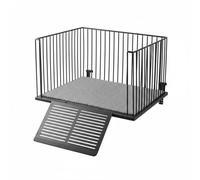 CoudarTitie Plateforme de Bain pour Surface Surélevée Zone d'Exposition Railings Sécurisés Matériau Résistant Adaptée aux Reptiles, Très Grande pour Aquarium De 50cm De Large