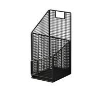 CoudarTitie Porte-parapluies Seau de Rangement Support pour Bâtons de Marche Égouttoir D'Entrée Panier En Fer Élégant avec Finition Polie Main pour Vestibule , Noir