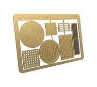 CoudarTitie Puzzle Couvercle Regard Modèle 3D Puzzle Architecture Simulation Miniature en Acier Inoxydable Montage DIY Adapté aux Passionnés de Modélisme