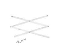 CoudarTitie Règle Échelle de Dessin Pantographe Règle d'Échelle Ajustable Guide de Traçage Outil de Conception Articulation Fluide en Métal et Acrylique Réglage, Blanc, 340 10