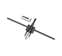 CoudarTitie Scie Cloche Trépan de Menuiserie Outil de Découpe Ronde Kit de Perçage Mèche Ajustable Polyvalente En Métal Robuste Adaptée pour Le Bricolage à Domic, 300
