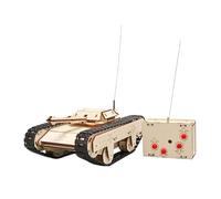 CoudarTitie Science Expérience Char Piste Télécommandé Puzzle Construction DIY Maquette Tank Motorisé Éducatif Convient aux Enfants à Partir de 7 Ans