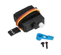 CoudarTitie Servomoteur électromécanique de Direction, Servo de Rechange Haute Performance pour Hélicoptère, Voiture, Bateau, Robot, Avion RC à Monter Soi-même, 3, Bleu