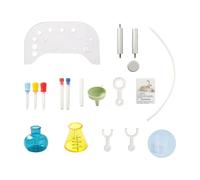CoudarTitie Set Expérience Scientifique Chimie Enfants Station Sensorielle Tableau Acrylique Transparent Montage Standard Supports Métalliques Accessoires