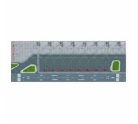 CoudarTitie Simulation Aéroport Plaque Décorative, 2 0.7 Mètres 10 Grands + 8 Petits Emplacements D Avion, Matériau Film Plastique Imperméable Et Résistant À L Usure