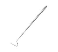 CoudarTitie Snake Hook Outil Télescopique Attrape-Serpent en Acier Inoxydable Crochet Design Portable Adapté pour Manipulation de Reptiles Soins, Blanc