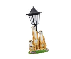 CoudarTitie Statue de Suricate pour Jardin avec éclairage Solaire, Ornement de Lampe de Jardin, Figurine Animale