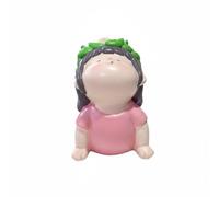 CoudarTitie Statue Figurine Stretching Résine Accessoire Décor Personnage Cartoon Sculpture Posture Finition Lisse Couleurs Douces Adaptée au Salon Open Space Chambre Entrée Bibliothèques 7cm