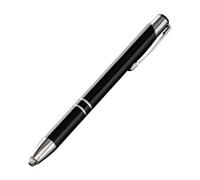 CoudarTitie Stylo de 1 Mm, pour écrire, avec Lampe LED Intégrée, Idéal pour La et La Tenue d'un Journal, Noir