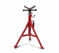 CoudarTitie Support de Tube Ajustable Trépied Chevalet Cric Étai en Acier Conçu pour Lourdes avec Tête en V Base à Trois Pieds , HB1206DVL-Modèle Bas Pour Tubes Épais