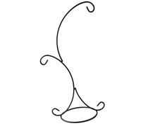 CoudarTitie Support Métal Support Pot de Fleurs Porte-Ornement Boule en Verre Finition en Fer Adapté à La Décoration de Jardin Salon Mariage an, 37x12.5cm