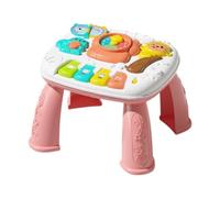 CoudarTitie Table D'activités pour Bébé, Jouets Sensoriels, Jouets D'éveil, Cadeaux de Saint-Valentin, Jouets Interactifs, Piano Jouet (cadeaux), Rose