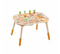 CoudarTitie Table Polyvalente Centre de Jeu Enfant Motricité Fine Organisation Facile Jouets à Empiler Bois Compatible avec Méthode Éveil Psychomoteur