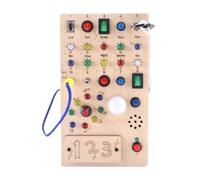 CoudarTitie Tableau D'activités LED Interactif avec Chiffres et Lettres - Jeu Sensoriel Inspiré de La