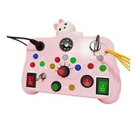 CoudarTitie Tableau D'activités Lumineux à LED, Tableau D'activités, Puzzle D'habiletés Pratiques pour Enfants, Jouet Sensoriel Précoce Pou, lapin