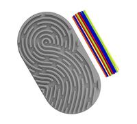 CoudarTitie Tableau D'activités Sensorielles En Silicone pour Enfants D'âge Préscolaire - Jouet D'éveil Sensoriel, Gris