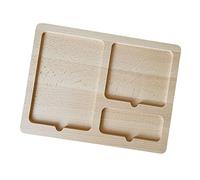CoudarTitie Tableau de Description éducatif En Bois avec Plateau Descriptif Interactif et Jeux D'apprentissage pour Enfants, Idéal Comme Cadeau, L