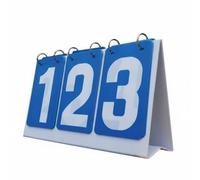 CoudarTitie Tableau de Score Étanche Tableau Score Compteur Marqueur Compte Points avec Cartes Numérotées 3 Chiffres et Assemblage en PVC et Acier Adapté au, Bleu