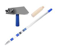 CoudarTitie Taloche Angle Intérieur Taloche Plâtre Manche Bois Construction Murale Alliage Aluminium Acier Inoxydable Collecte Automatique Stabilité Réglable, 3.6 M Rod