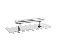 CoudarTitie Taloche de Finition En Acier Inoxydable Spatule à Plâtre à Dents Carrées Outil de pour Carrelage Peigne à Joint Poignée Confortable Adaptée Au, 30CM