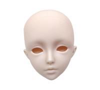 CoudarTitie Tête de Poupée BJD 1/3 Sans Maquillage, Maquillage BJD, Chauve, 3D pour Une Hauteur de 61 Cm, Accessoire de Photographie, Fabrication de Poupées, Part, Pas D'yeux avec Xf