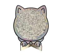 CoudarTitie Un Jouet En Bois Décoratif et Portable pour Chat, Idéal pour Développer La Coordination œil-main. Un Animal En Bois Unique, Parfait Comme.., Style F