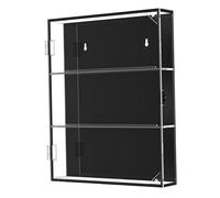 CoudarTitie Vitrine En Acrylique pour Cartes de Baseball, Utilisable Comme Présentoir Cadeau, Armoire Murale pour Souvenirs et Objets de Collection de Hockey et O, Couche verticale à 3 couches